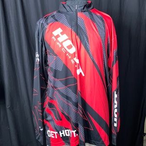 3XL Team Hoyt archery long sleeve quarter zip pull over shirt